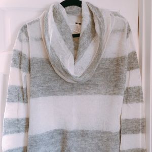 Free People striped cowl neck sweater